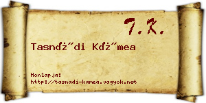 Tasnádi Kámea névjegykártya